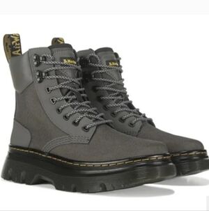 Dr. Martens Tarik High Top Canvas Boots Gunmetal Grey Size Mens 7 Womens 8
